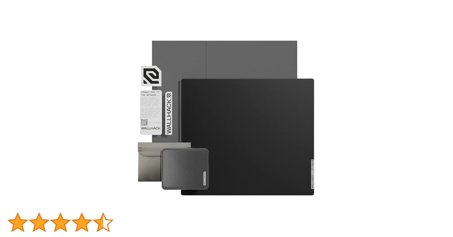 ほぼ未使用　美品wallhack sp004 ブラック SP-004 Black Glass Gaming Mousepad | Wallhack